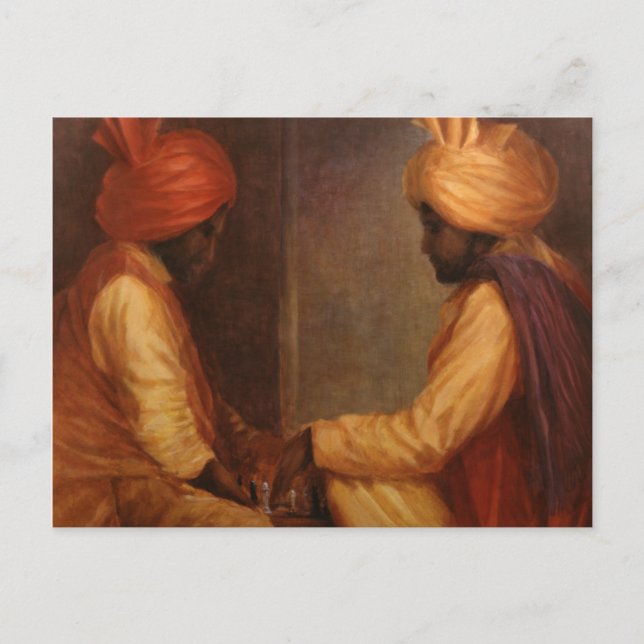 Cartão Postal Jogo de xadrez (Frente)