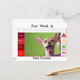 Cartão Postal Jogo educativo de cachorro engraçado