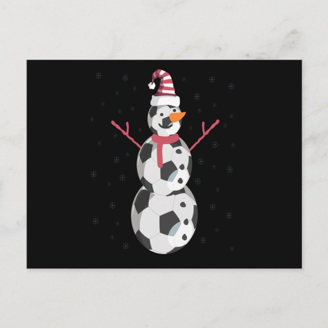 Cartão Postal Jogo Engraçado Snowman Natal Ano Novo Presente (Frente)