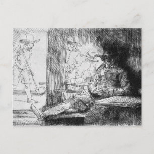 Cartão Postal Jogo Kolf, 1654