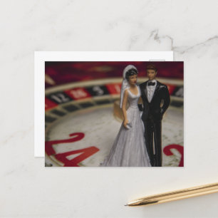 Cartão Postal Jogo no Casamento