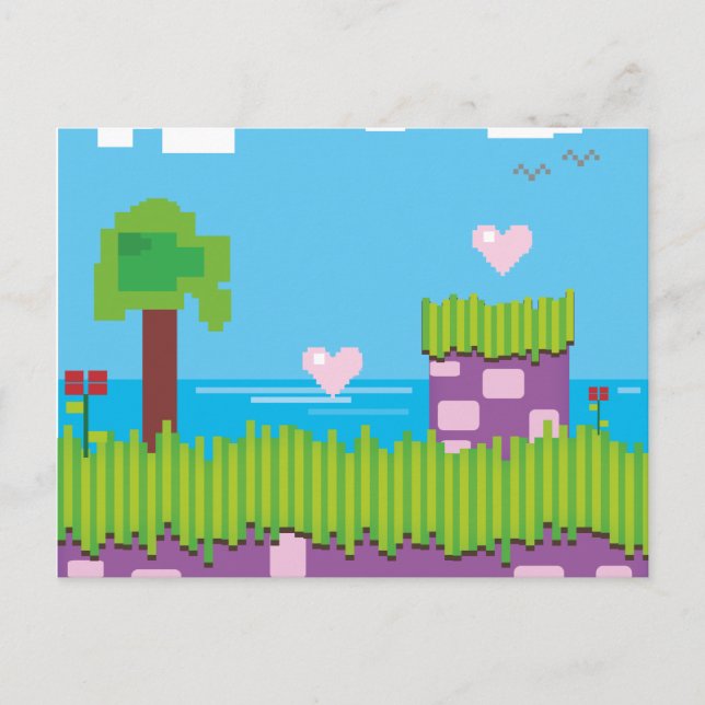 Cartão Postal Jogo Retro (Frente)