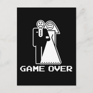 Cartão Postal Jogo Sobre Casamento Jogo Sobre Camiseta engraçada