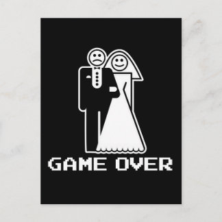 Cartão Postal Jogo Sobre Casamento Jogo Sobre Camiseta engraçada