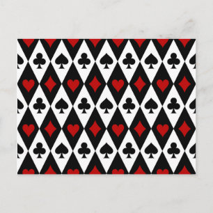 Cartão Postal Jogos de Azar Blackjack Jogador de Cartas Cassino
