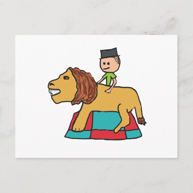 Cartão Postal Jogos de Leão (Frente)