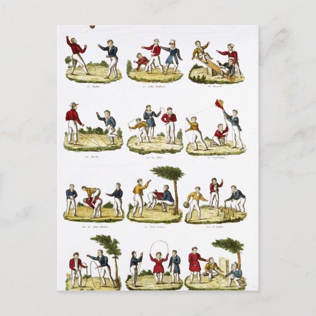 Cartão Postal Jogos Infantis, 1810 (Frente)