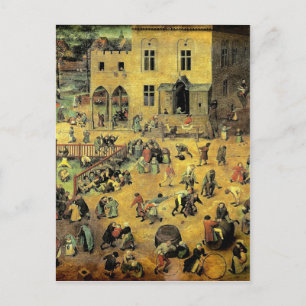 Cartão Postal Jogos Infantis de Pieter Bruegel - 1560