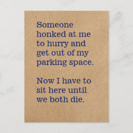 Cartão Postal Jogos que jogamos em carros / Idiotas