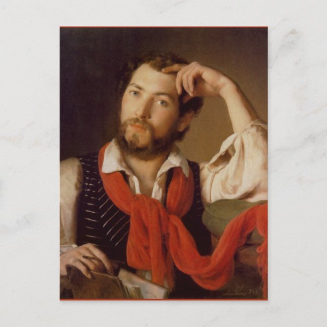Cartão Postal Johann Reiter Autorretrato (Frente)
