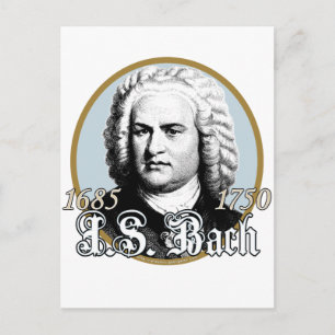 Cartão Postal Johann Sebastian Bach