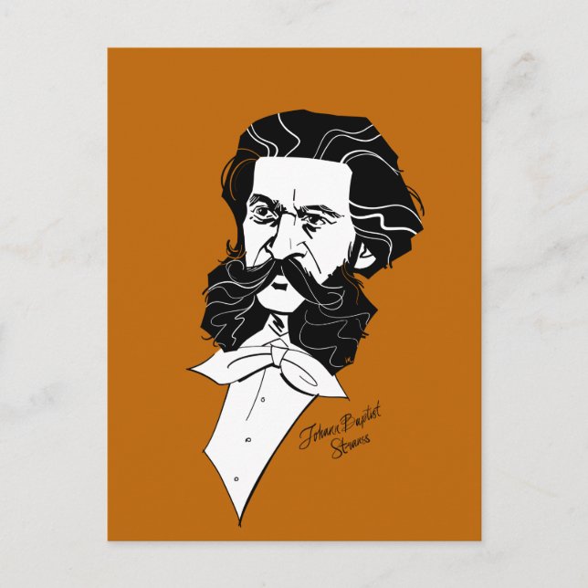 Cartão Postal Johann Strauss Jr. (Frente)