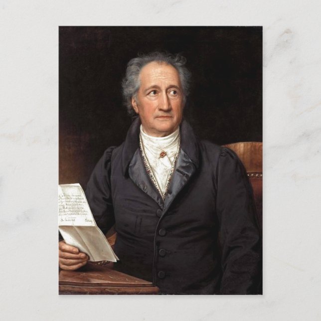 Cartão Postal Johann Wolfgang von Goethe im 70. Lebensjahr, gema (Frente)