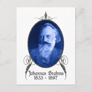 Cartão Postal Johannes Brahms