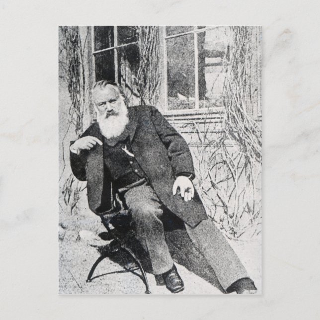 Cartão Postal Johannes Brahms, c.1897 (Frente)