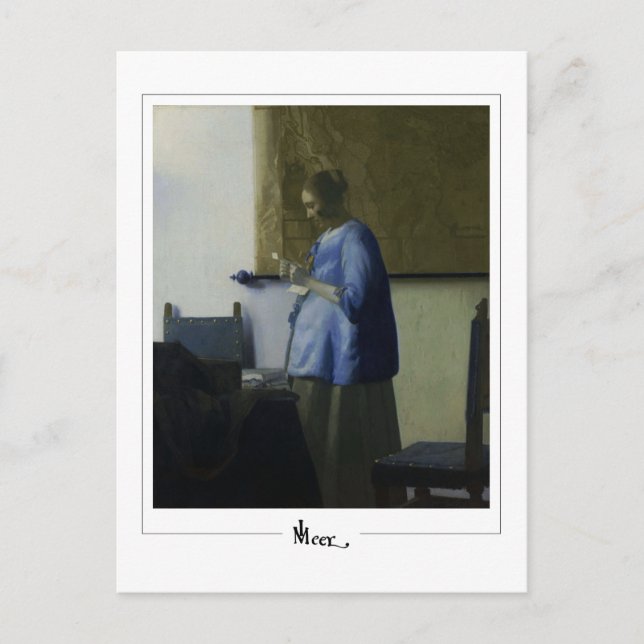 Cartão Postal Johannes Vermeer #11 - Belas Artes (Frente)