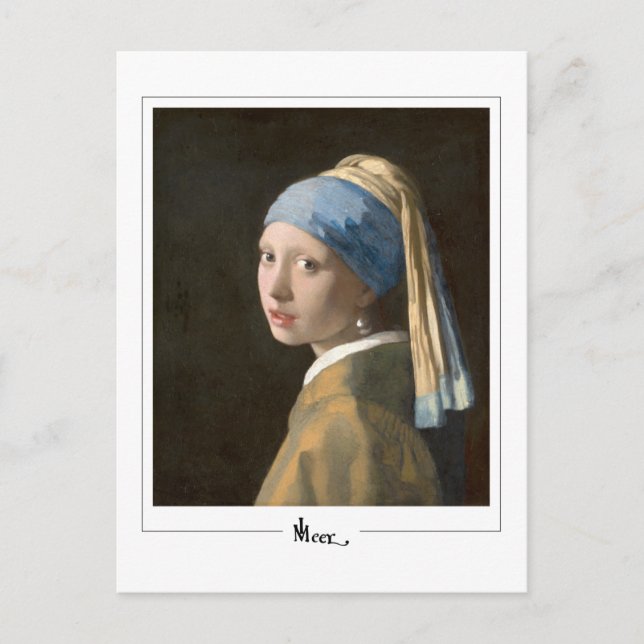Cartão Postal Johannes Vermeer #13 - Belas Artes (Frente)