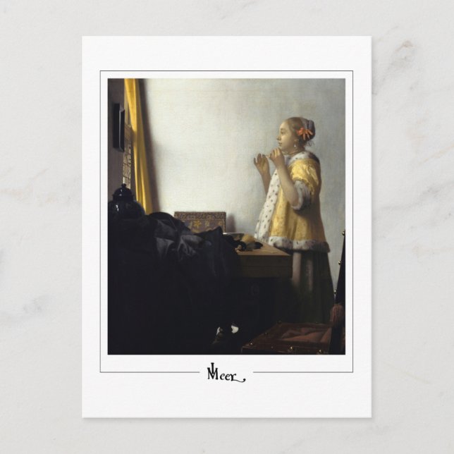 Cartão Postal Johannes Vermeer #15 - Belas Artes (Frente)