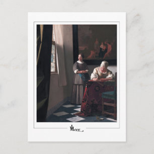 Cartão Postal Johannes Vermeer #18 - Belas Artes