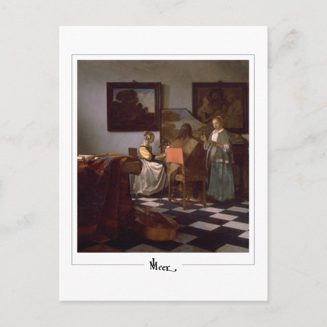 Cartão Postal Johannes Vermeer #19 - Belas Artes (Frente)