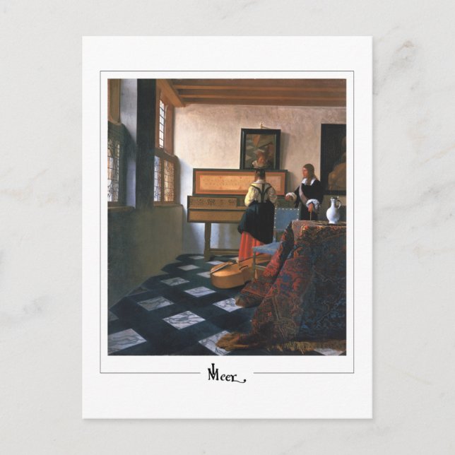 Cartão Postal Johannes Vermeer #20 - Arte Refinada (Frente)