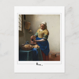 Cartão Postal Johannes Vermeer #2 - Arte fina