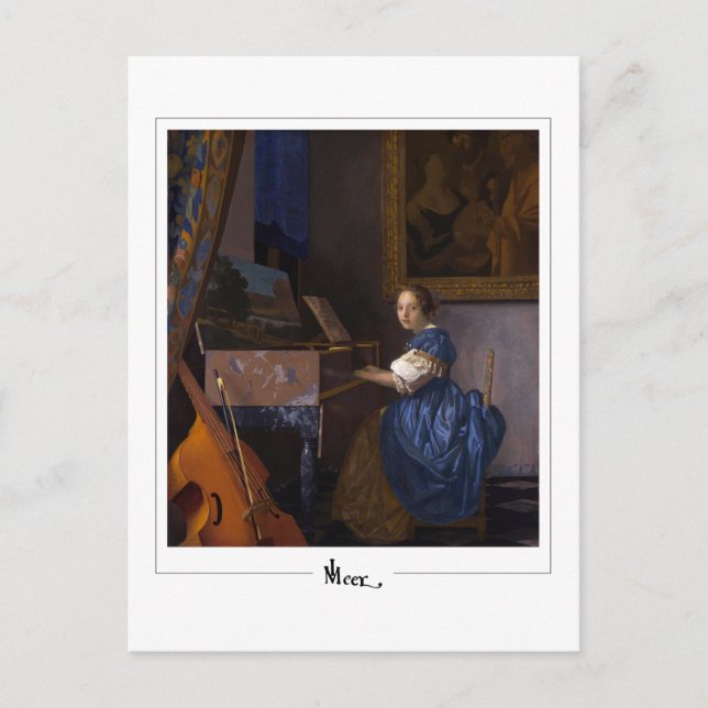 Cartão Postal Johannes Vermeer #34 - Belas Artes (Frente)