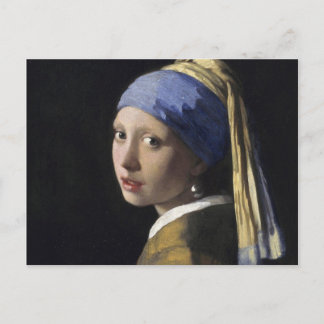 Cartão Postal Johannes Vermeer - Rapariga com um Ouriço de Pérol