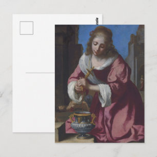 Cartão Postal Johannes Vermeer - Santo Praxedis Fine Art