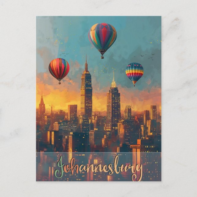 Cartão Postal Johannesburgo Antigo (Frente)