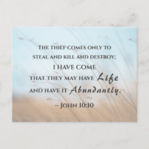 John 10:10 Eu vim que eles podem ter vida