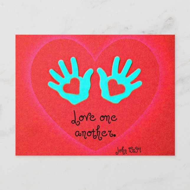 Cartão Postal John 13:34 (Frente)