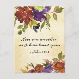 Cartão Postal John 13:34 Ame um ao outro como eu te amei