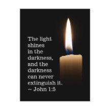 John 1:5 A luz brilha na escuridão