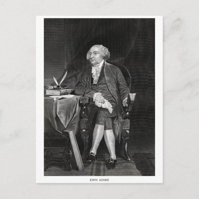 Cartão Postal John Adams (Frente)
