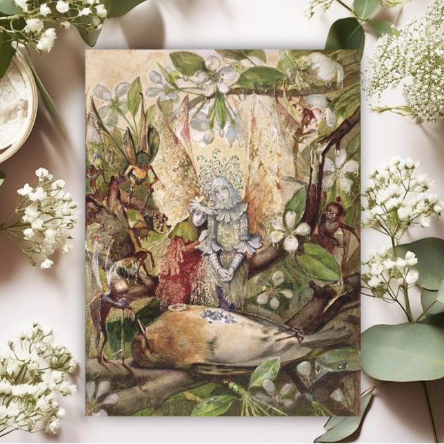 Cartão Postal John Anster Fitzgerald - A Morte do Robin (Criador carregado)