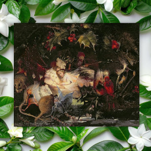 Cartão Postal John Anster Fitzgerald O Caramanchão das Fadas