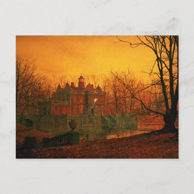 Cartão Postal John Atkinson Grimshaw | Casa Assombrada (Frente)