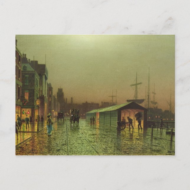 Cartão Postal John Atkinson Grimshaw | Doces Liverpool (Frente)