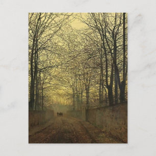 Cartão Postal John Atkinson Grimshaw - Dourado de outubro