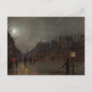Cartão Postal John Atkinson Grimshaw Ir para casa em Dusk, 188