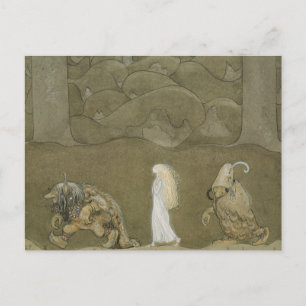 Cartão Postal John Bauer - A Princesa e os Trolls