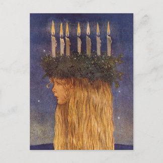 Cartão Postal John Bauer - arte de conto de fadas