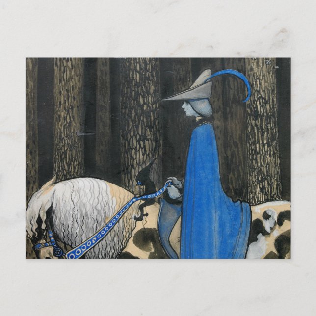 Cartão Postal John Bauer - De vez em quando (Frente)