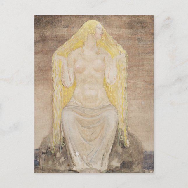 Cartão Postal John Bauer - Freya (Frente)