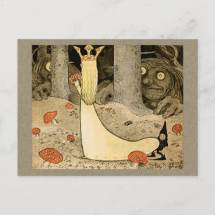 Cartão Postal John Bauer Princess Daga e o troll CC0807
