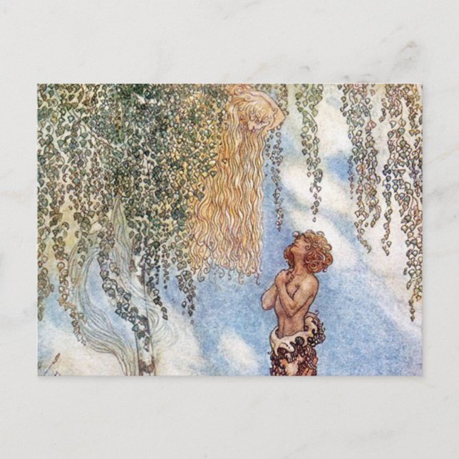 Cartão Postal John Bauer Princess Em Um Cartão-Postal (Frente)