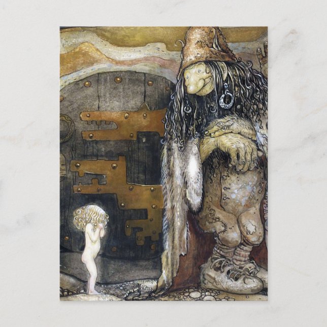 Cartão Postal John Bauer Troll (Frente)