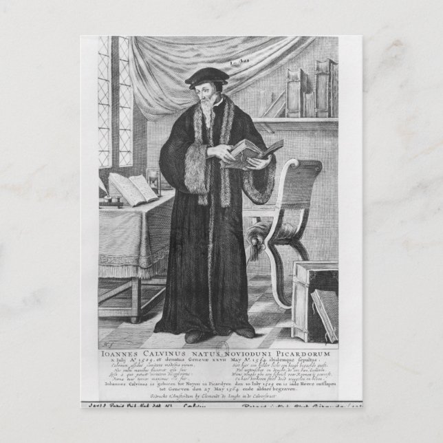 Cartão Postal John Calvin (Frente)