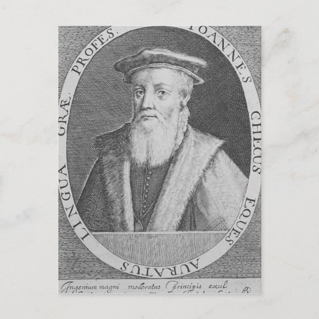 Cartão Postal John Cheke, 1620 (Frente)